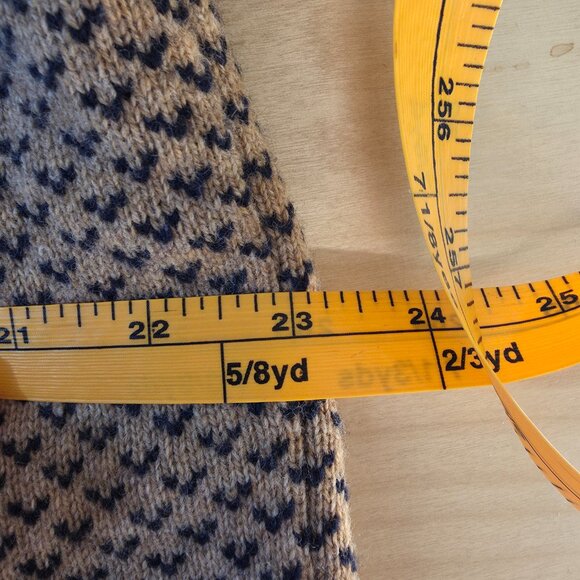 NWT JCrew Rugged Merino Wool Blend Sweater Bird's Eye Tan Crew Pullover Large - Picture 10 of 11